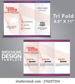 Tri Fold Brochure Vector Design