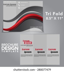 Tri Fold Brochure Vector Design