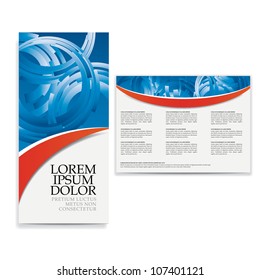 tri fold business brochure design