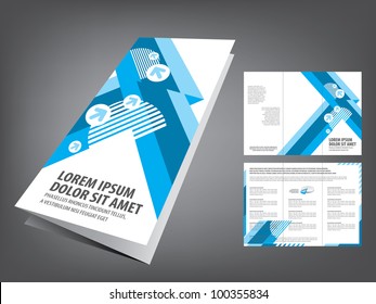 tri fold business brochure template