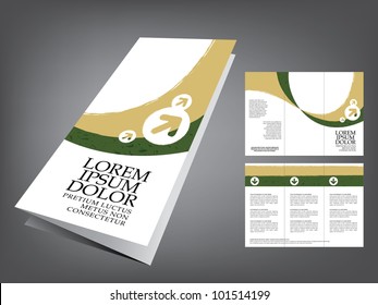 tri fold business brochure template