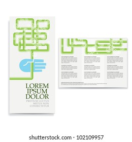 tri fold business brochure template