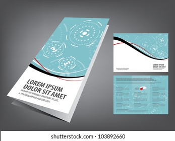 tri fold business brochure template