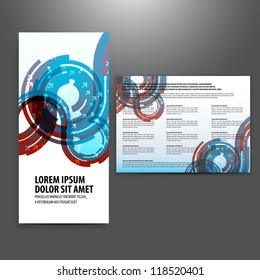 tri fold business brochure template