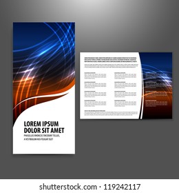 tri fold business brochure template