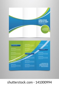 tri fold business brochure template