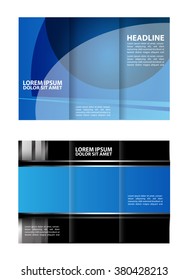 tri fold business brochure template
