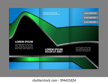 tri fold business brochure template
