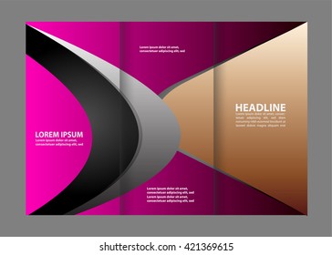tri fold business brochure template
