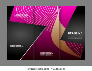 tri fold business brochure template
