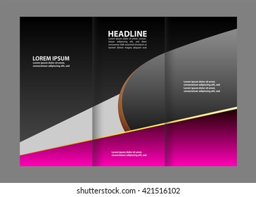 tri fold business brochure template
