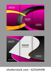 tri fold business brochure template
