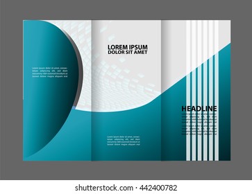 tri fold business brochure template
