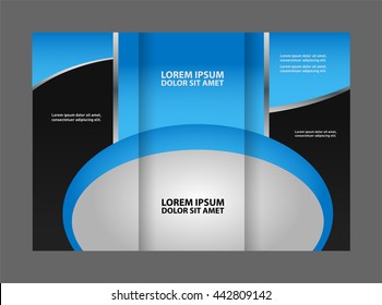 tri fold business brochure template
