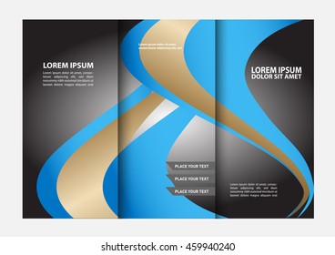 tri fold business brochure template
