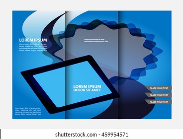 tri fold business brochure template
