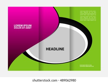 tri fold business brochure template
