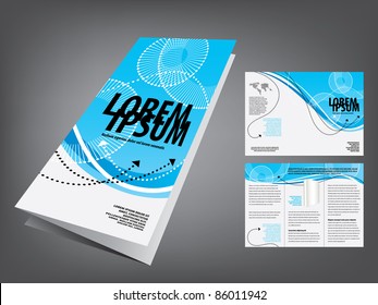 tri fold business brochure template