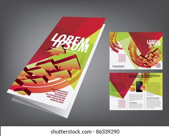 tri fold business brochure template