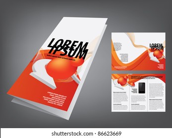 tri fold business brochure template