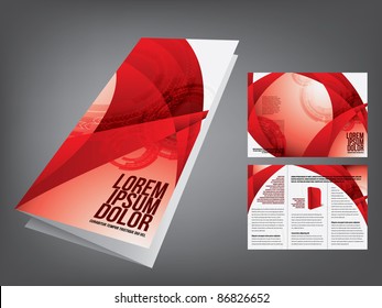 tri fold business brochure template