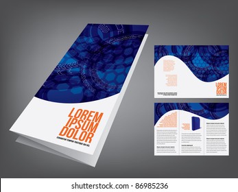 tri fold business brochure template