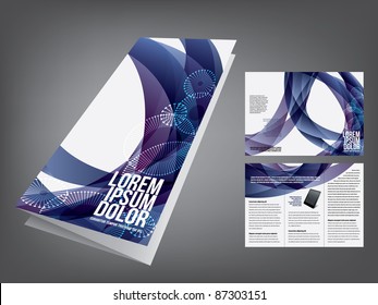 tri fold business brochure template