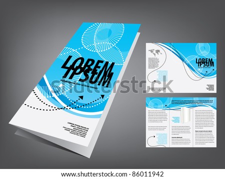 tri fold business brochure template