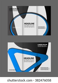 Tri Fold Corporate Brochure vector illustration
