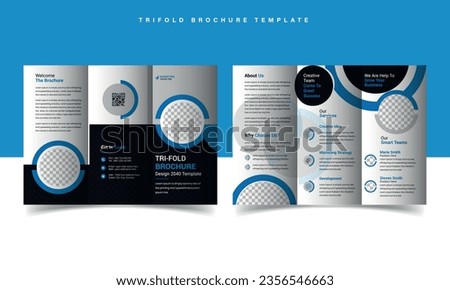 Tri Fold Corporate Brochure vector