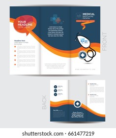 Tri Fold Medical Brochure Design Template