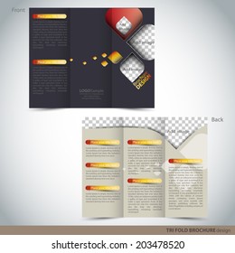 Tri Folder Brochure - Leaflet mock up