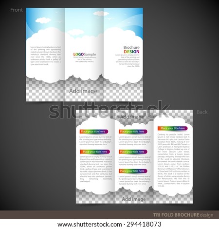 tri folder brochure leaflet