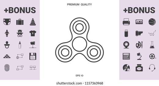Tri Spinner icon - graphic elements for your design