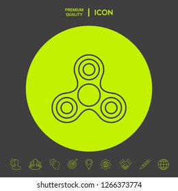 Tri Spinner line icon. Graphic elements for your design