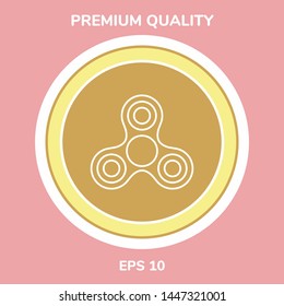 Tri Spinner line icon. Graphic elements for your design