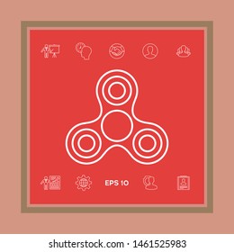 Tri Spinner line icon. Graphic elements for your design
