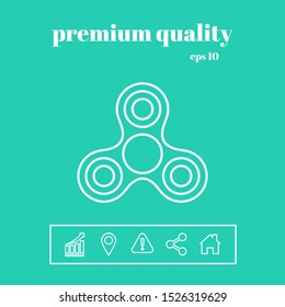 Tri Spinner line icon. Graphic elements for your design
