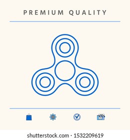 Tri Spinner line icon. Graphic elements for your design