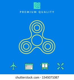 Tri Spinner line icon. Graphic elements for your design