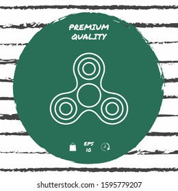 Tri Spinner line icon. Graphic elements for your design