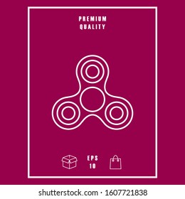 Tri Spinner line icon. Graphic elements for your design