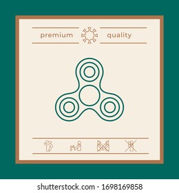 Tri Spinner line icon. Graphic elements for your design