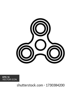 Tri Spinner line icon. Graphic elements for your design. Vector illustration.