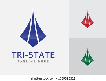 Tri State logo vector, ready use for Real estate, Financial, Accounting and anything business