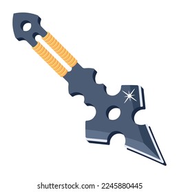 Tri sword flat icon is up for premium use 
