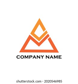 triagle design logo vector. triagle logo template