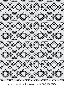 triagle motif monochrome repeated pattern background vector fabric textile clothing design print art editable