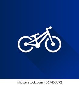 Trial bicycle icon in Metro user interface color style. sport athlete bike