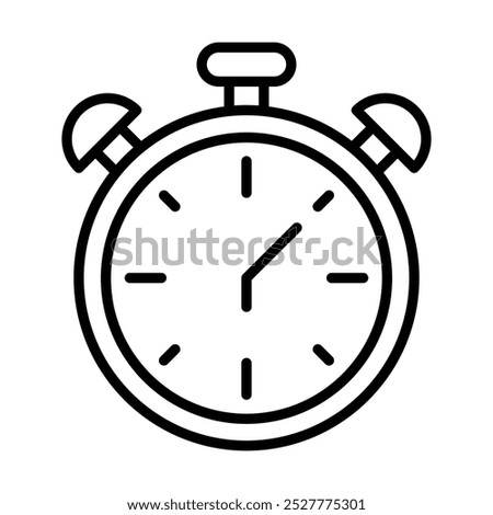 Trial Duration icon line vector illustration